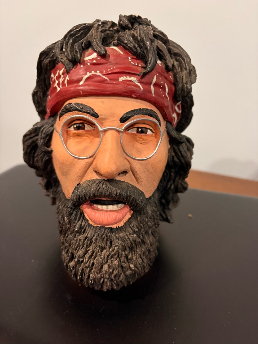 2004 NECA STASH JAR HEAD "UP IN SMOKE" CHONG RESINBUST COLLECTIBLE.Under License